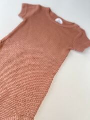 Jakarlı Kiremit  Fitilli Modal Pamuk Body