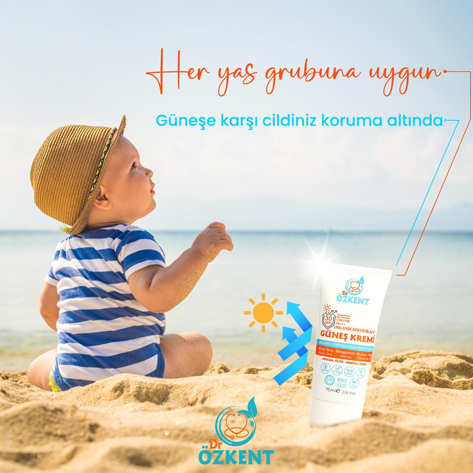 Organik Sertifikalı Mineral Filtreli Güneş Kremi 75ml 30 SPF