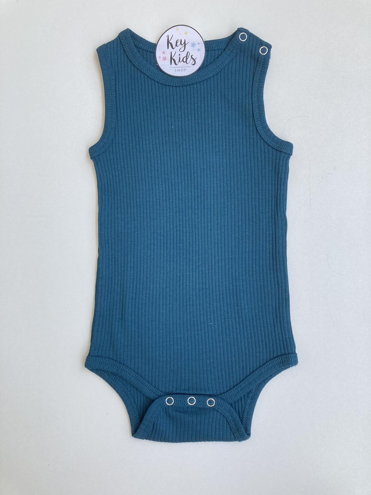 Petrol Askılı Fitilli Modal Çıtçıtlı Body