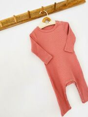 Şeftali  Fitilli Modal Uzun Tulum