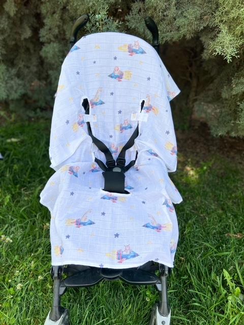 Puset İçi Uzay Gemisi Organik Müslin Örtü