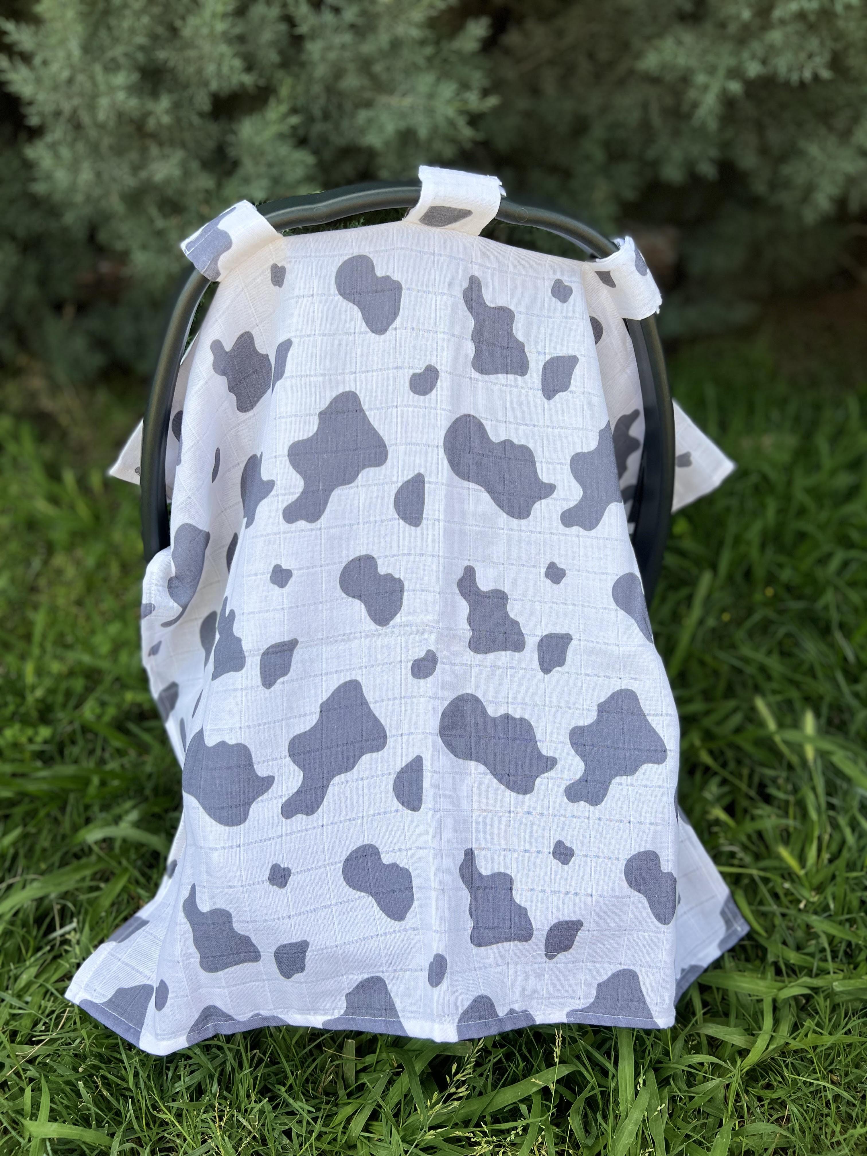 Puset Üstü  Cow Organik Müslin Örtü