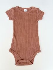 Jakarlı Kiremit  Fitilli Modal Pamuk Body