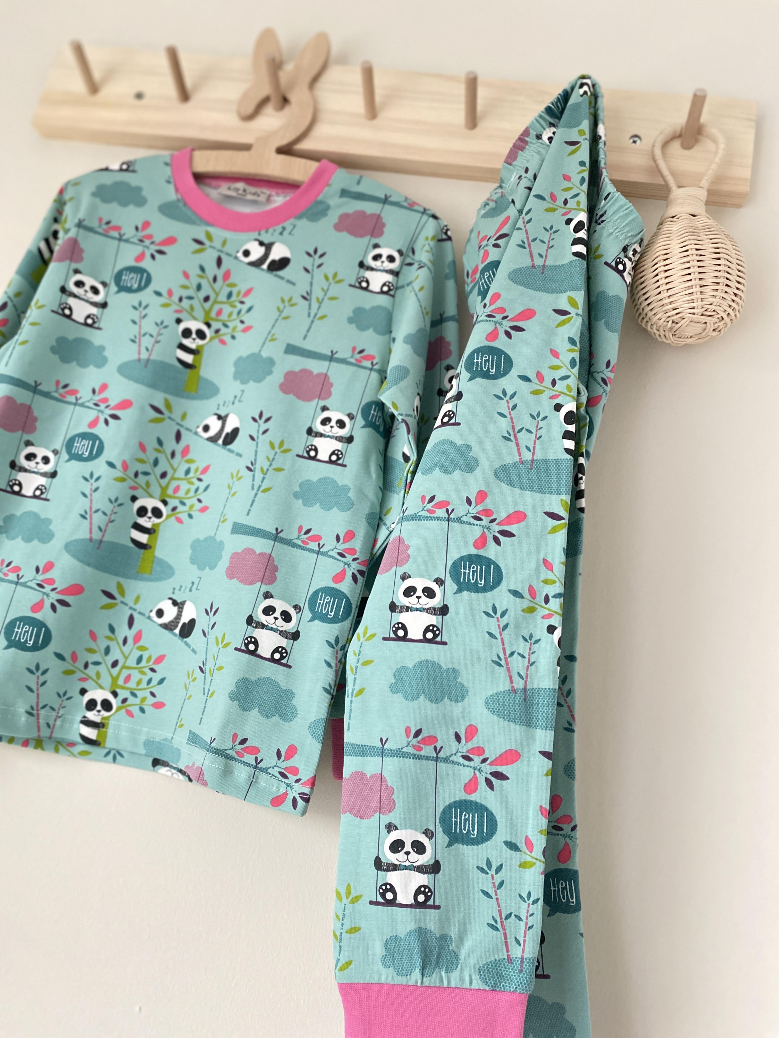 Mint Pandalı Pijama Takımı