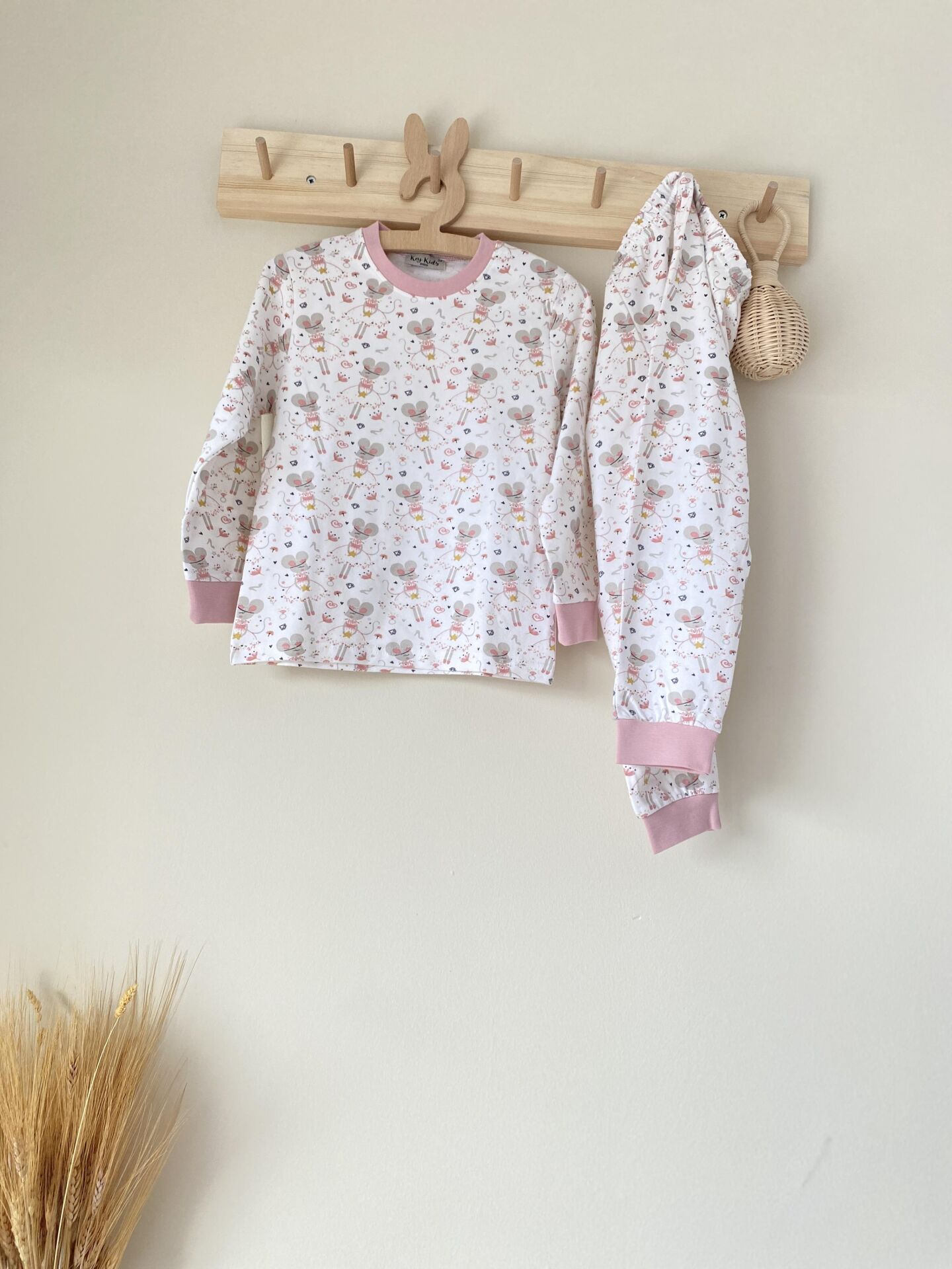 Balerin Mouse Pijama Takımı 5-6 Yaş