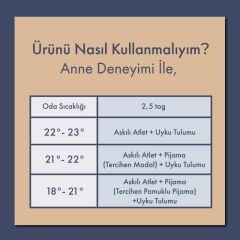 1-6 Yaş Beyaz İnce Dikey Çizgili Pamuklu 2.5 TOG Kışlık Bacaklı Uyku Tulumu – Nefes Alan Kumaş 1-2 Yaş