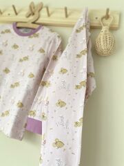 Pembe Fare Pijama Takımı