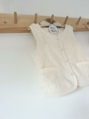 Bej Peluş Welsoft Bebek ve Çocuk Yelek