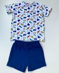 Dinazor Temalı Tshirt Şortlu Takım %100 Pamuk Tişört