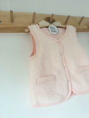 Pudra Pembe Bebek  Çocuk Yelek Welsoft Peluş