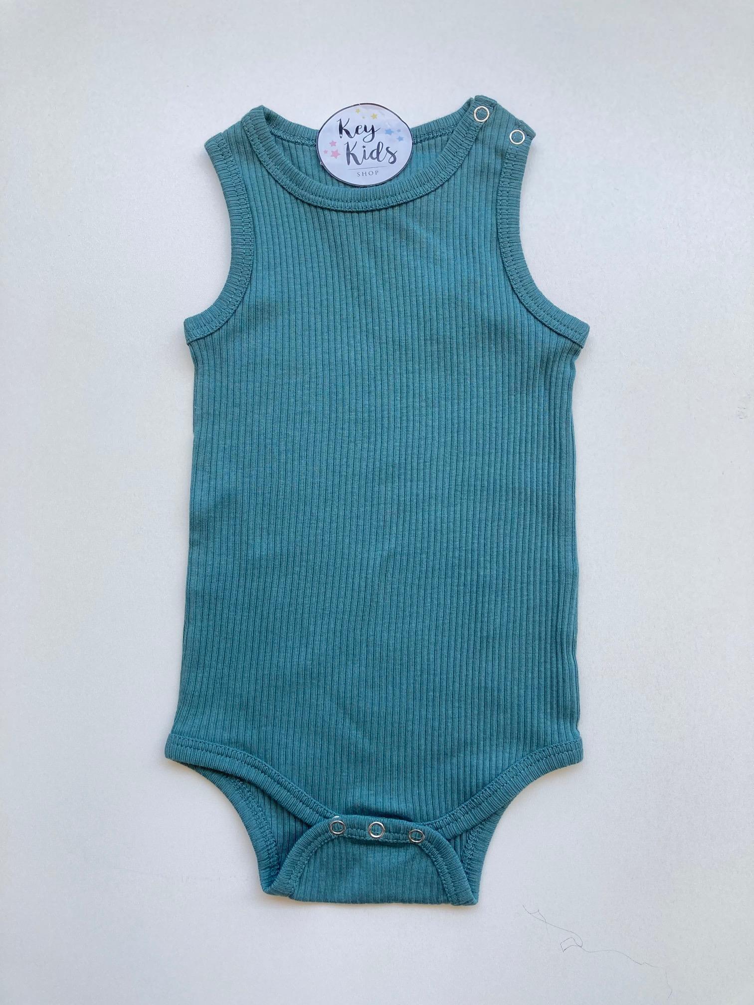 Turkuaz Askılı Fitilli Modal Çıtçıtlı Body