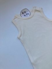 Ekru Askılı Fitilli Modal Çıtçıtlı Body