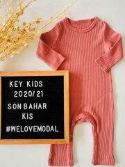 Şeftali  Fitilli Modal Uzun Tulum