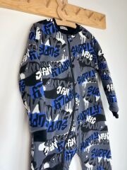 Gri Siyah NYC Pamuklu Bacaklı 8/10/12 Yaş Büyük Beden 2.5 tog Kışlık Kalın Erkek Çocuk Uyku Tulumu