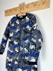 Gri Siyah NYC Pamuklu Bacaklı 8/10/12 Yaş Büyük Beden 2.5 tog Kışlık Kalın Erkek Çocuk Uyku Tulumu