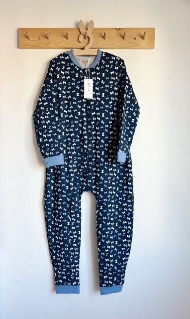 Lacivert Fiyonklu 1 TOG Kız Çocuk Uyku Tulumu %100 Pamuklu Fermuarlı 8 Yaş 10 Yaş 12 Yaş Büyük Beden Çocuk Uyku Tulumu Çocuk Pijaması