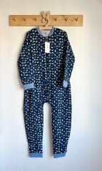 Lacivert Fiyonklu 1 TOG Kız Çocuk Uyku Tulumu %100 Pamuklu Fermuarlı 8 Yaş 10 Yaş 12 Yaş Büyük Beden Çocuk Uyku Tulumu Çocuk Pijaması