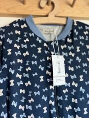 Lacivert Fiyonklu Kız Çocuk %100 Pamuklu Fermuarlı 8 Yaş 10 Yaş 12 Yaş Büyük Beden 1 tog Çocuk Uyku Tulumu  Çocuk Pijaması