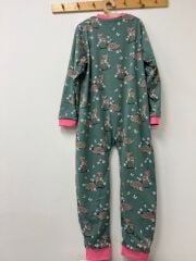 Bambi Yeşil 1 TOG Kız Çocuk Uyku Tulumu %100 Pamuklu Fermuarlı 10 Yaş 12 Yaş 14 Yaş Büyük Beden Çocuk Uyku Tulumu Çocuk Pijaması