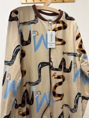 Yılan 1 TOG Erkek Çocuk Uyku Tulumu %100 Pamuklu Fermuarlı 10 Yaş 12Yaş 14 Yaş Büyük Beden Çocuk Tulumu Çocuk Pijaması