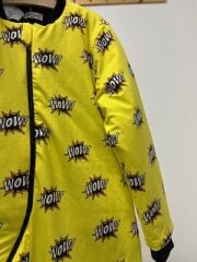 WOW Sarı Yeni Erkek Çocuk Uyku Tulumu Pamuklu Bacaklı 10/12/14 Yaş Büyük Beden 2.5 tog Kışlık Kalın