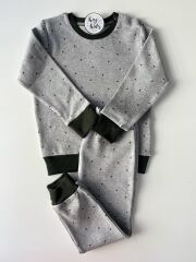 Gri Kalın Pijama Takımı 6-9 Ay