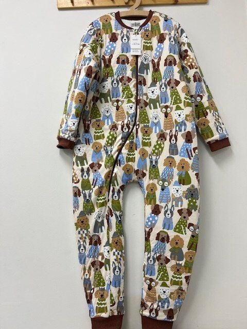 Dog Poodle Krem Yeni Kız Erkek Unisex Çocuk Uyku Tulumu Pamuklu Bacaklı 10/12/14 Yaş Büyük Beden 2.5 tog Kışlık Kalın