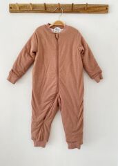 12–18 Ay Gül Kurusu Simli Pamuklu Bacaklı Uyku Tulumu Nefes Alan Kumaş Rahat Hareket