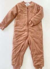 Gül Kurusu Simli Pamuklu Bacaklı Uyku Tulumu