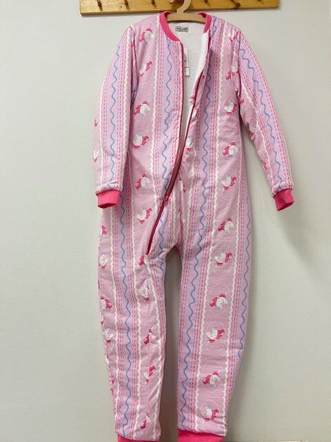 Unicorn Yeni Kız Çocuk Uyku Tulumu Pamuklu Bacaklı 10/12/14 Yaş Büyük Beden 2.5 tog Kışlık Kalın