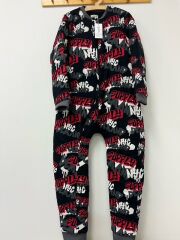 Çocuk Uyku Tulumu Gri Kırmızı NYC Pamuklu Bacaklı 10/12/14 Yaş Büyük Beden 2.5 tog Kışlık Kalın Erkek