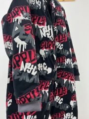 Çocuk Uyku Tulumu Gri Kırmızı NYC Pamuklu Bacaklı 10/12/14 Yaş Büyük Beden 2.5 tog Kışlık Kalın Erkek