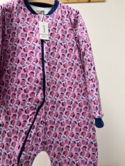 Pembe Pear Yeni Kız Çocuk Uyku Tulumu Pamuklu Bacaklı 10/12/14 Yaş Büyük Beden 2.5 tog Kışlık Kalın